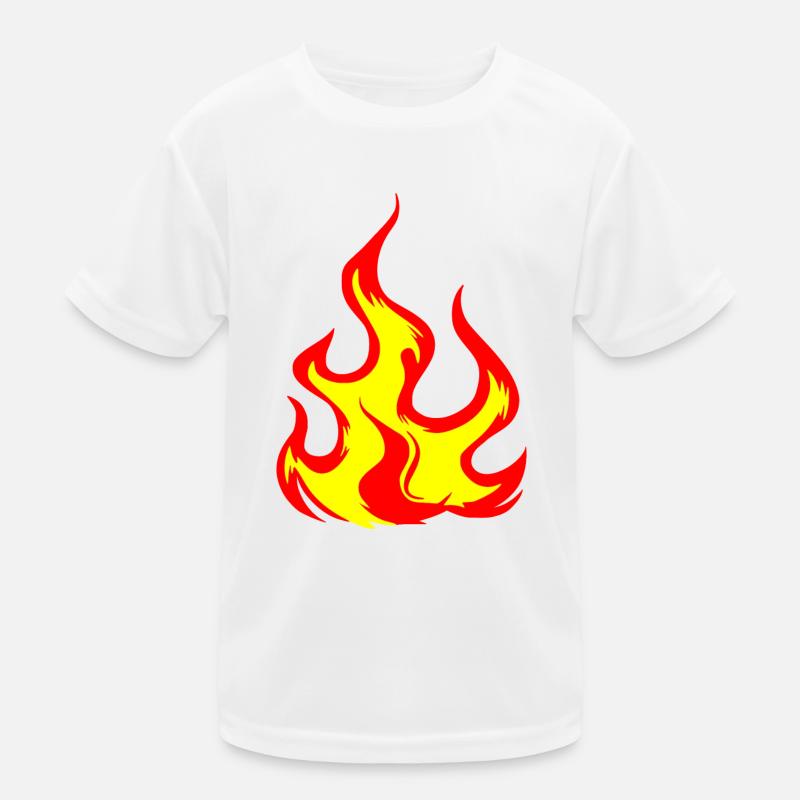 Feuer Kinder Funktions-T-Shirt