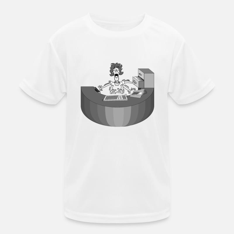 Rezeption Frau Multitasking Idee Geschenk Arbeit Kinder Funktions-T-Shirt