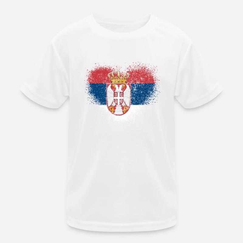 Serbie T-shirt sport Enfant