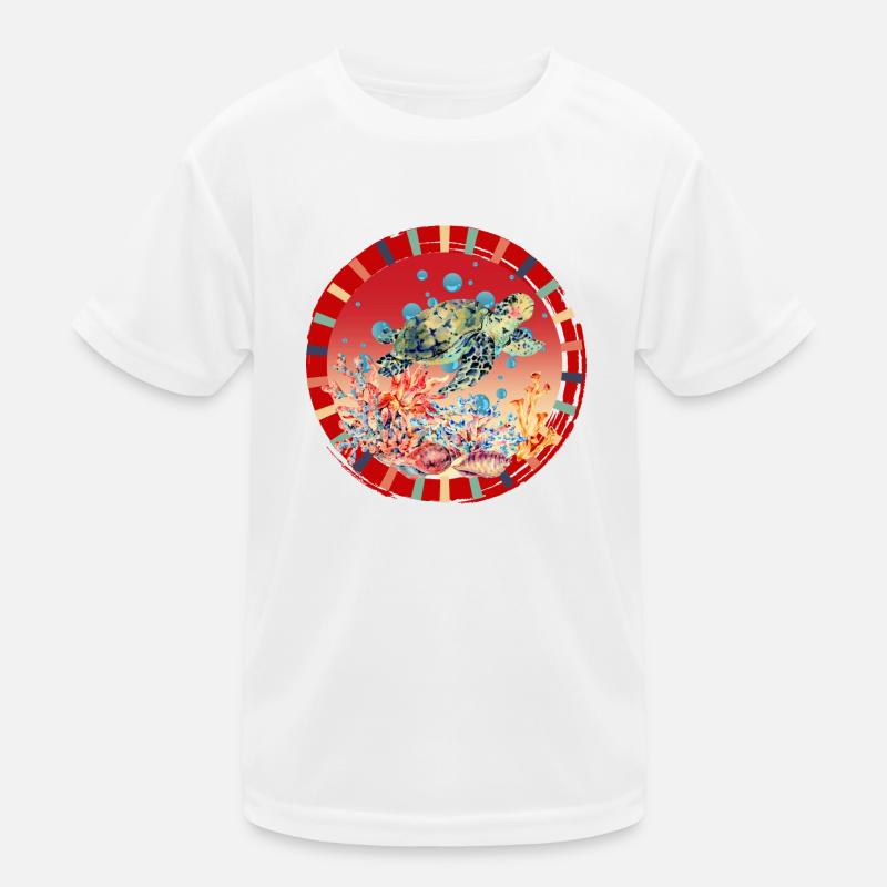 Turtle_Ocean Kinder Funktions-T-Shirt