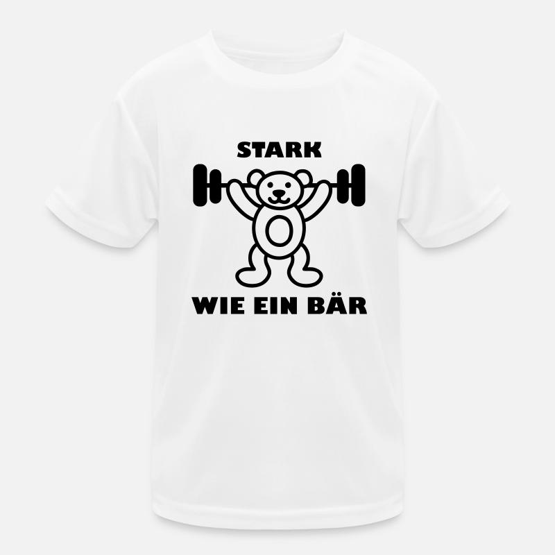 Stark wie ein Bär Kinder Funktions-T-Shirt