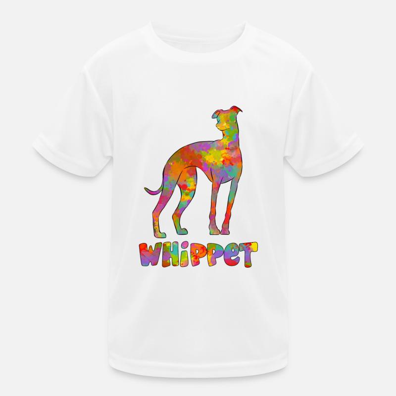 Whippet Multicolor 2 Kinder Funktions-T-Shirt