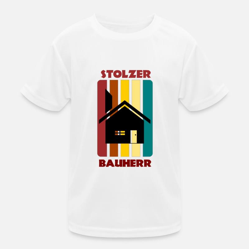 Proud builder / house construction / gift Kids Functional T-Shirt