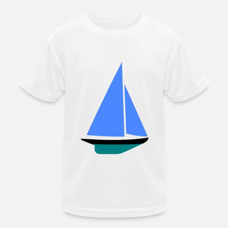 Segelboot Kinder Funktions-T-Shirt