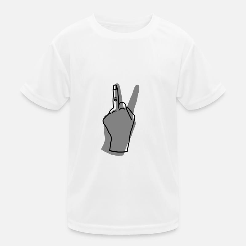 peace gray Kids Functional T-Shirt