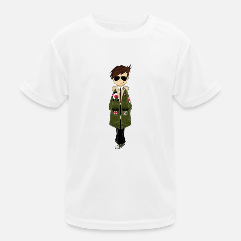 Cool Mod Boy Kids Functional T-Shirt