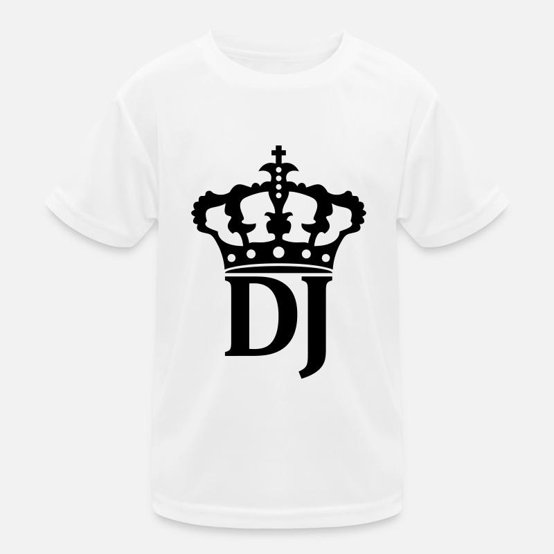 DJ crown logo Kids Functional T-Shirt