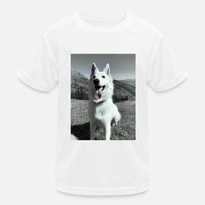 White Shepherd Kids Functional T-Shirt