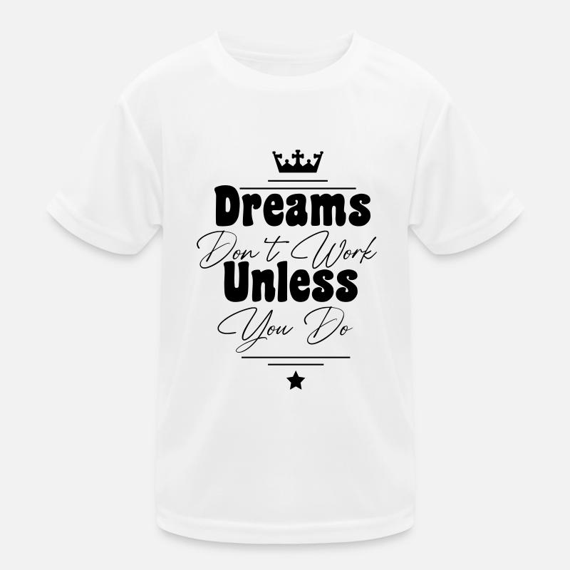 Traumdesign schwarz Kinder Funktions-T-Shirt