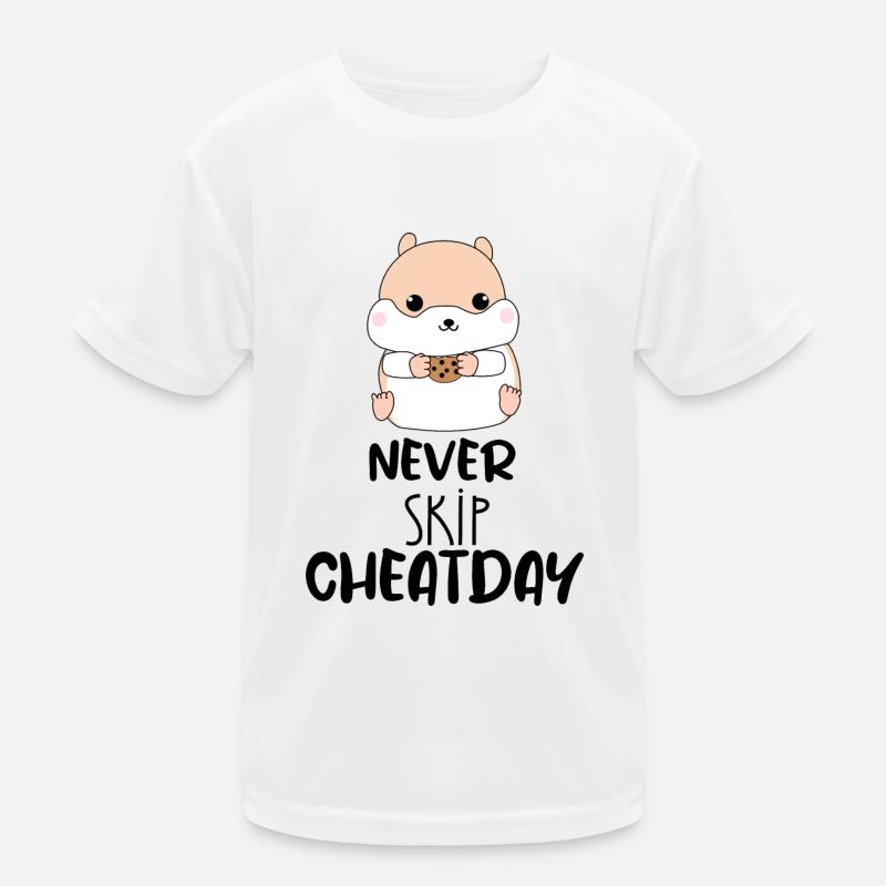 Hamster Never Skip Cheatday Kids Functional T-Shirt