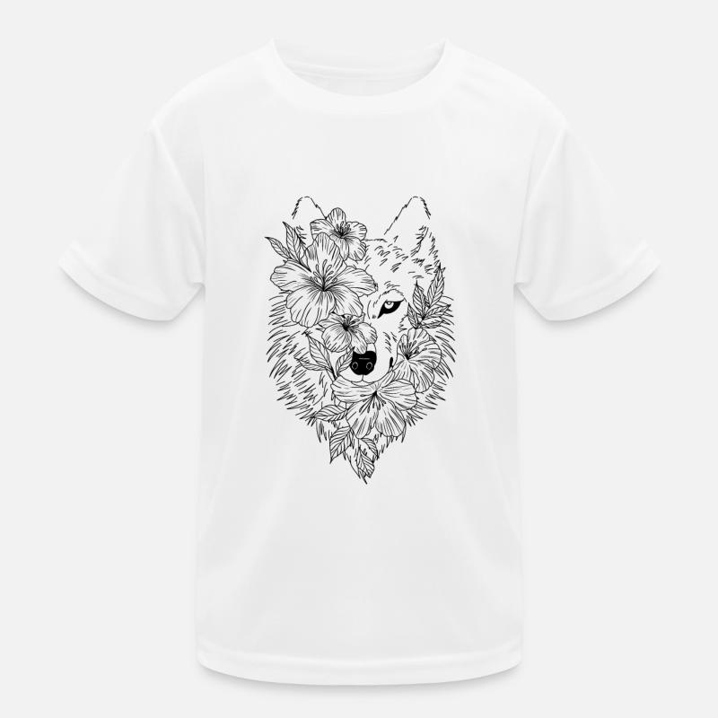 Wolf Kinder Funktions-T-Shirt