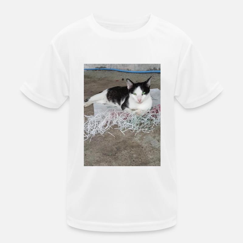 Katzen Kinder Funktions-T-Shirt