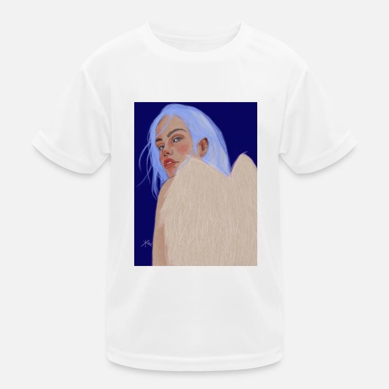Ich sehe dich - Kinder Funktions-T-Shirt - Weiß