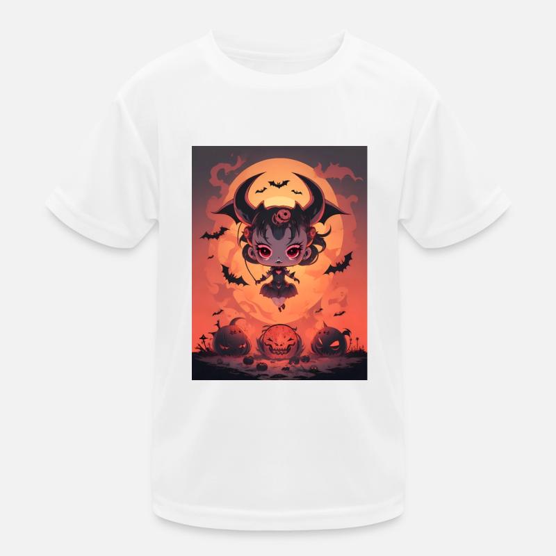 Devilish Pumpkin Queen Kids Functional T-Shirt
