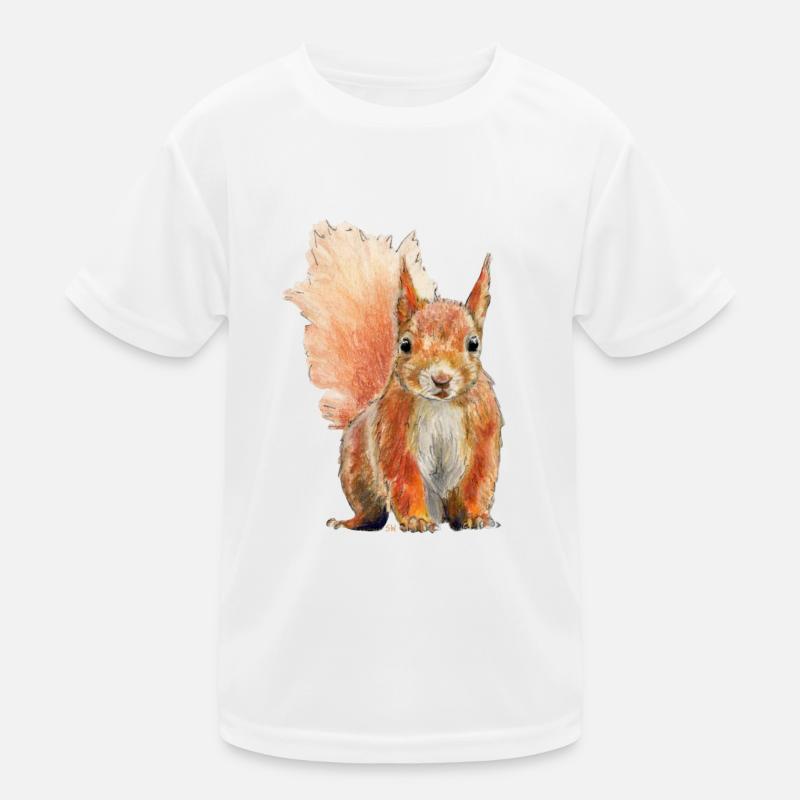 Eichhörnchen Kinder Funktions-T-Shirt