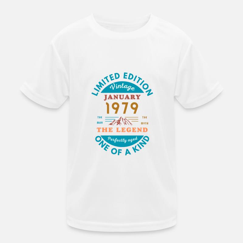 Januar 1979 Jubiläum Limitierte Auflage Kinder Funktions-T-Shirt