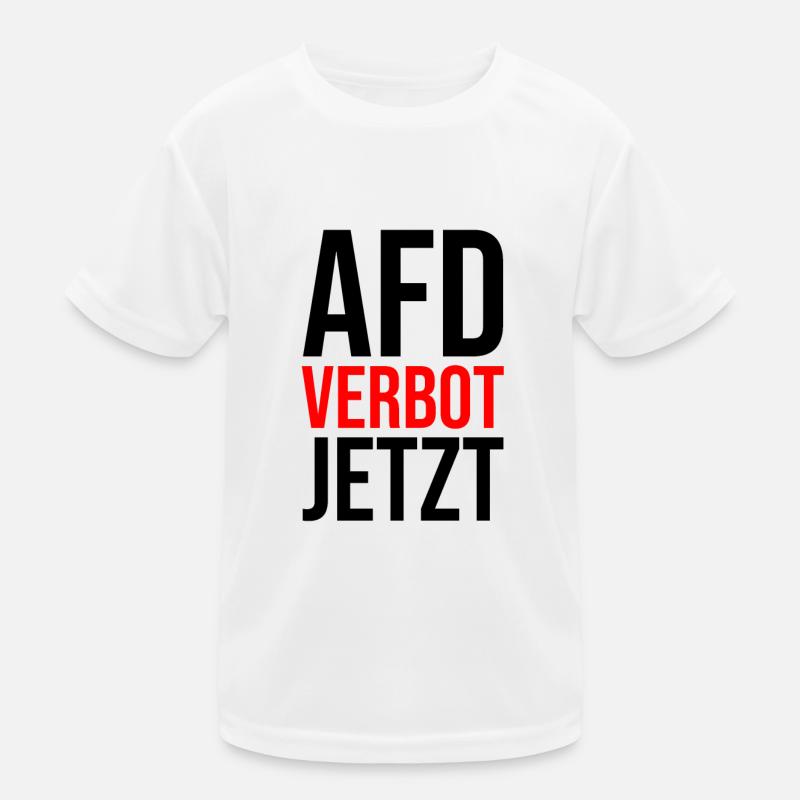 AFD VERBOT JETZT Kinder Funktions-T-Shirt