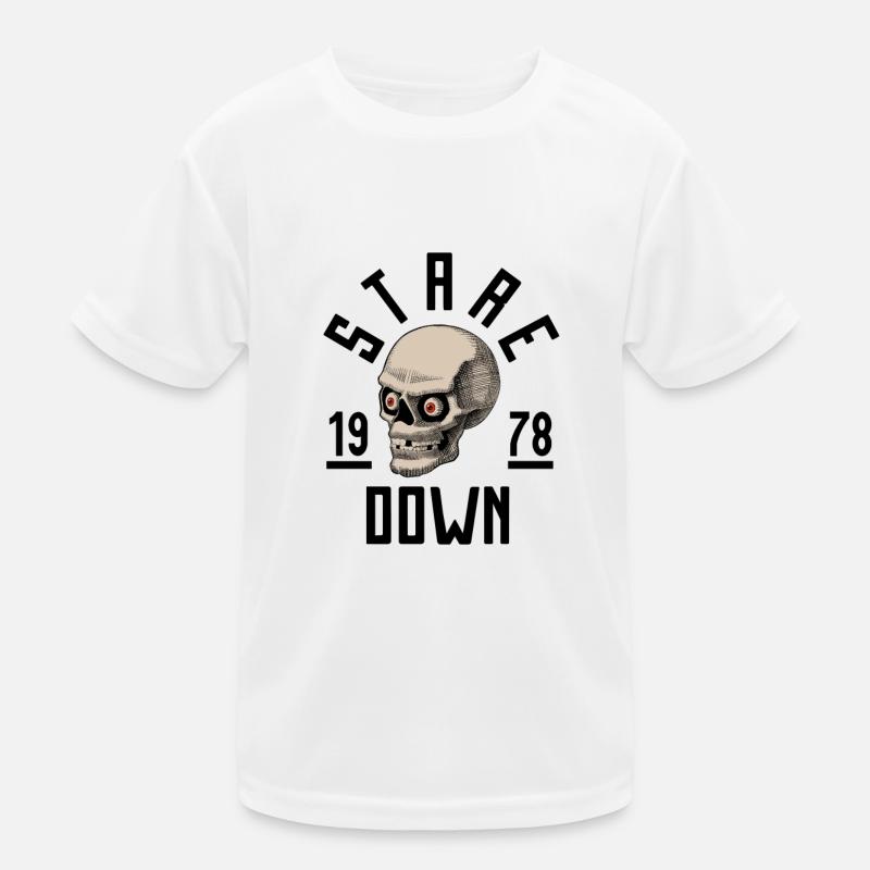 Starrender Schädel Kinder Funktions-T-Shirt