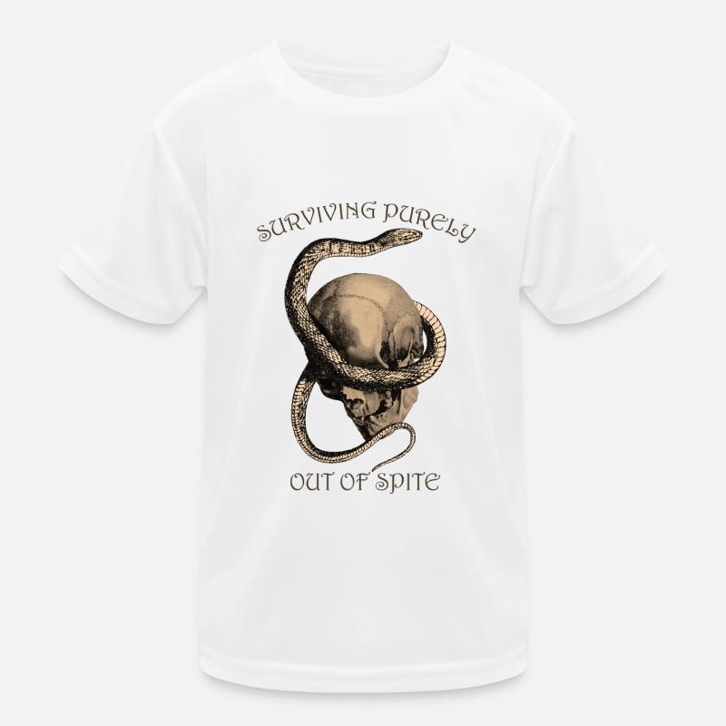 Design Gothique Crâne & Serpent T-shirt sport Enfant