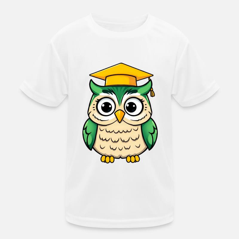 Wise Owl obtient son diplôme en vert vif T-shirt sport Enfant