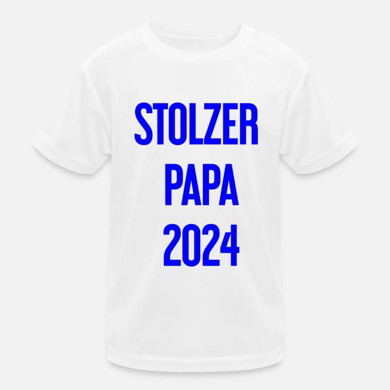 Proud Dad 2024 – for new fathers Kids Functional T-Shirt