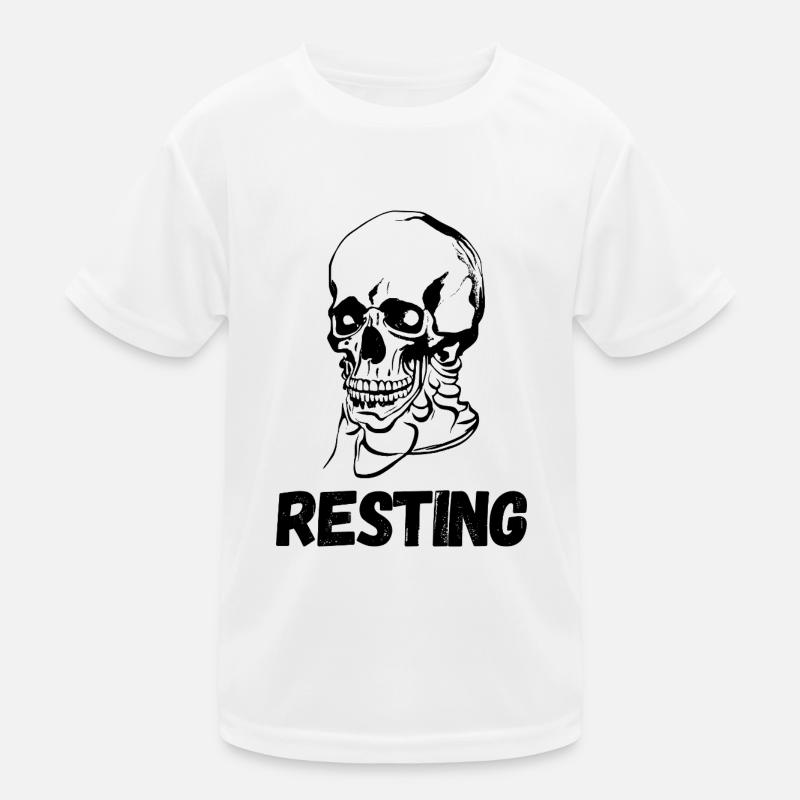 Resting skull Kids Functional T-Shirt