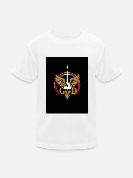 Christian Emblem - Kids Functional T-Shirt - white - Front