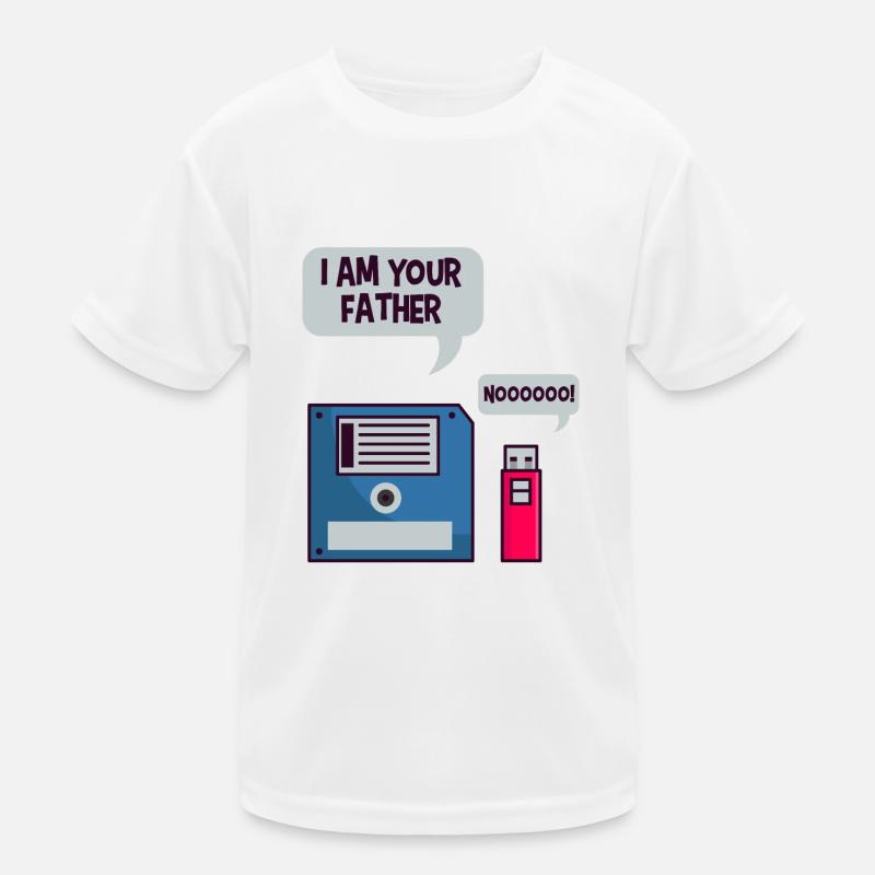 USB floppy disk geek shirt computer nerd funny Kids Functional T-Shirt