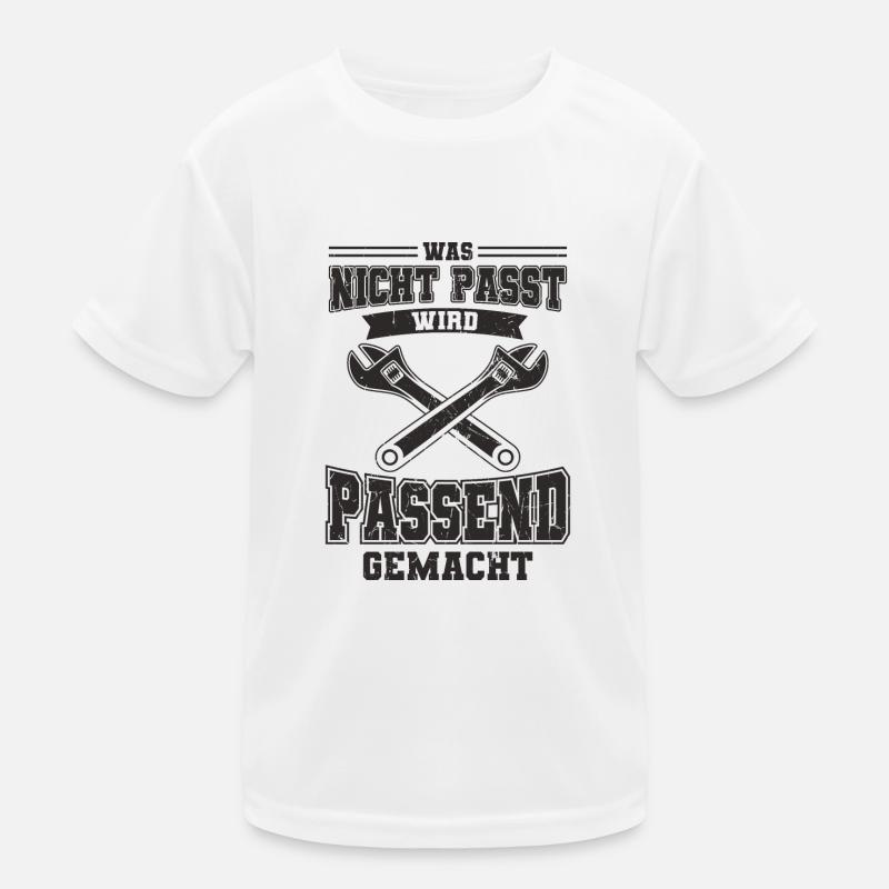 Handwerker Spruch Kinder Funktions-T-Shirt