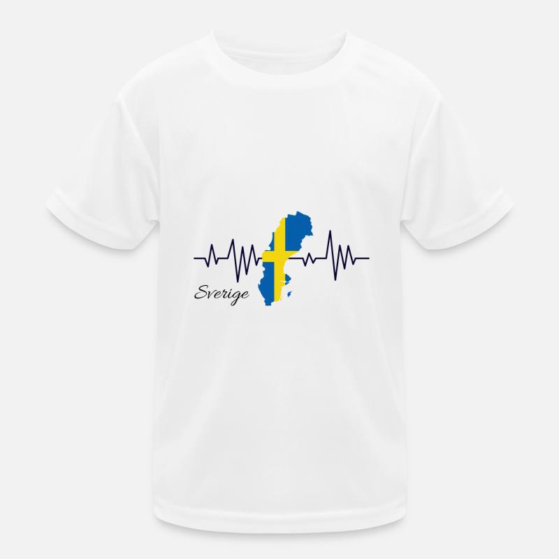 Schweden Kinder Funktions-T-Shirt