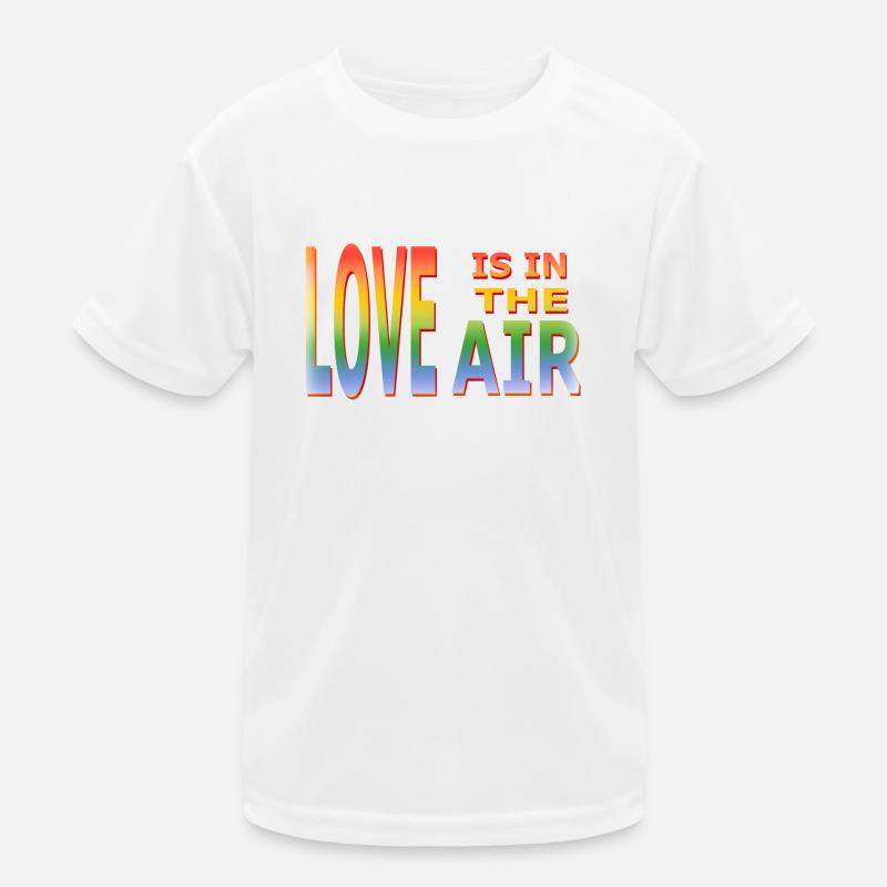 Liebe liegt in der Luft Kinder Funktions-T-Shirt
