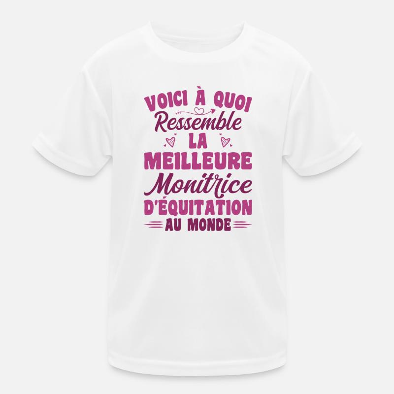 Der beste Reitlehrer der Welt Kinder Funktions-T-Shirt