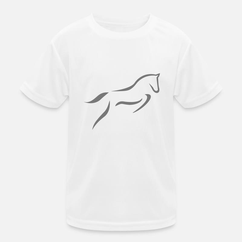 Springpferd Kinder Funktions-T-Shirt