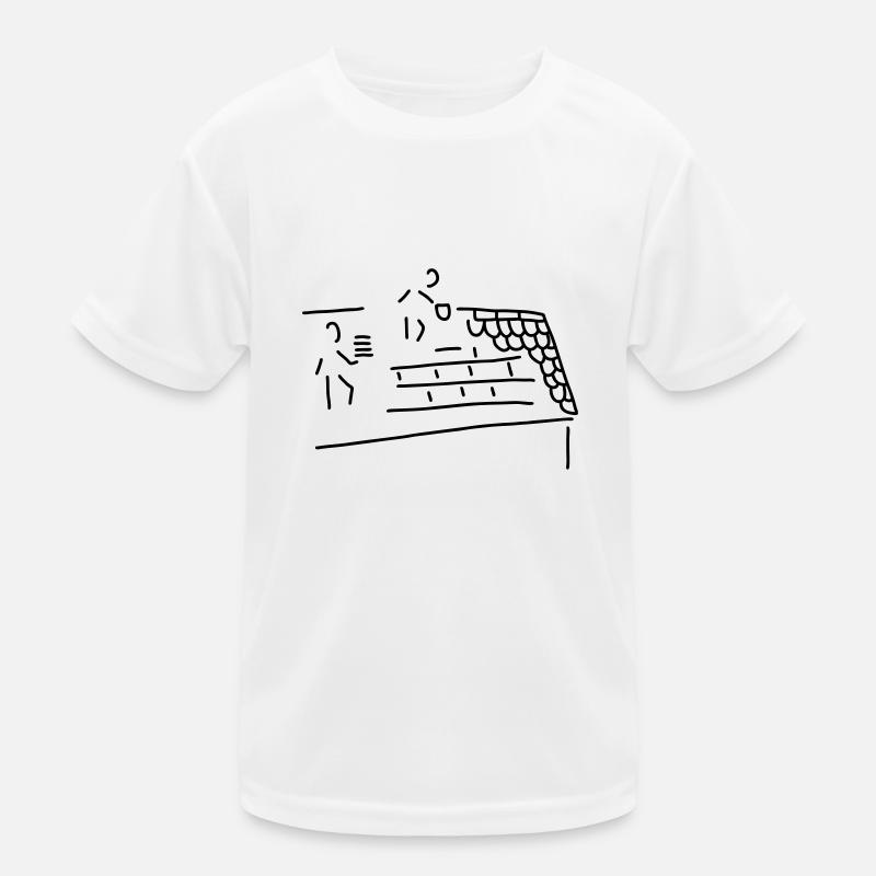 dachdecker Kinder Funktions-T-Shirt