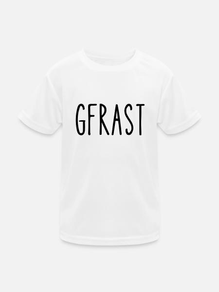 Gfrast - T-Shirt Wienerisch Schimpfwort - Kinder Funktions-T-Shirt - Weiß - Vorne