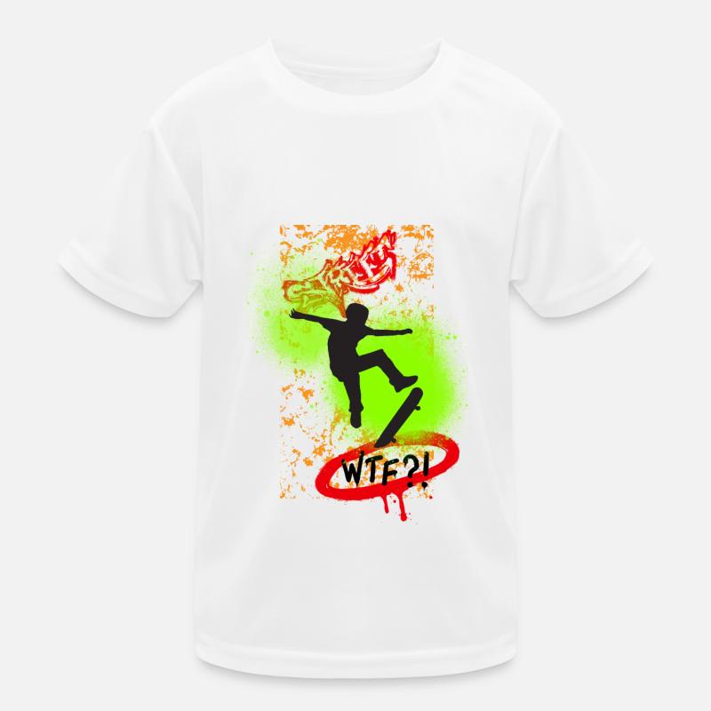 Conception de skateboard et de skate freestyle. T-shirt sport Enfant
