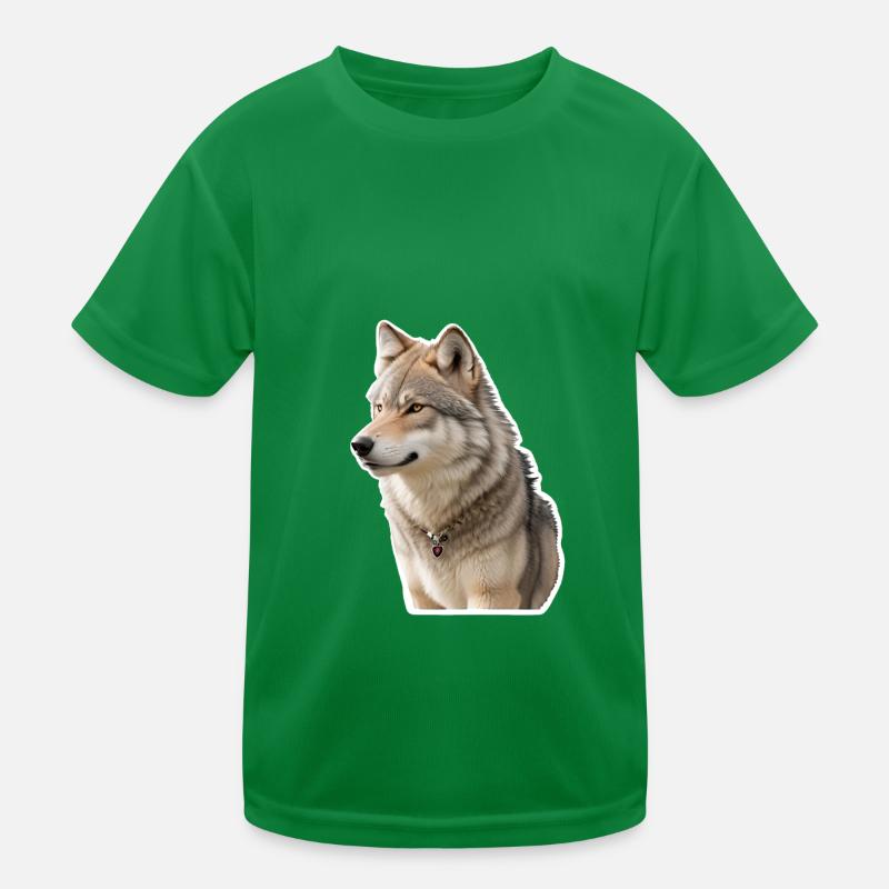 Wolf Kinder Funktions-T-Shirt
