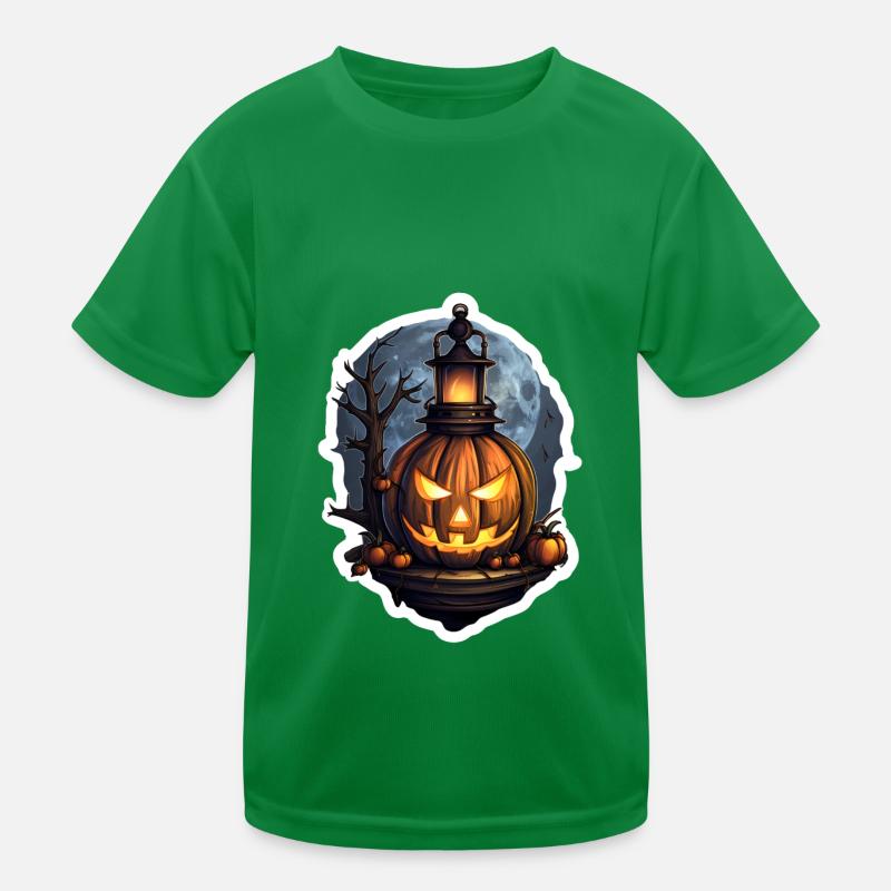Lanterne citrouille d’Halloween 3 T-shirt sport Enfant