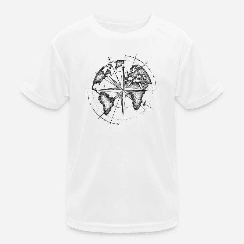 World Map Kids Functional T-Shirt