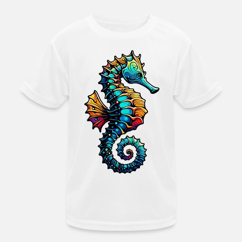 Seepferdchen Kinder Funktions-T-Shirt