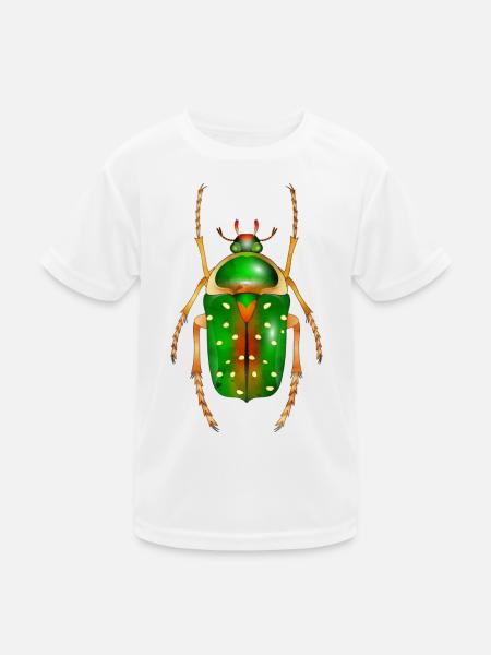 Stephanorrhina guttata-wunderschönes Insekt - Kinder Funktions-T-Shirt - Weiß