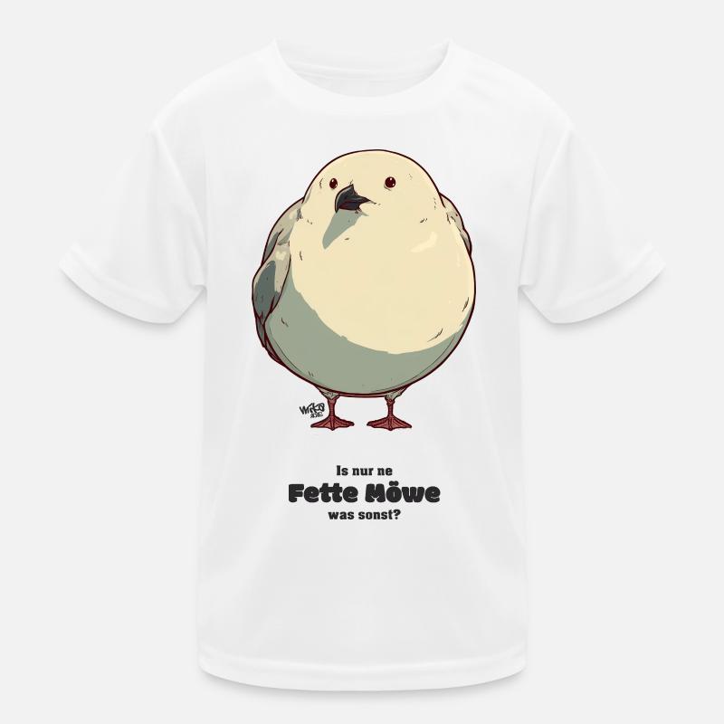 Dikke Zeemeeuw Functioneel T-shirt voor kinderen