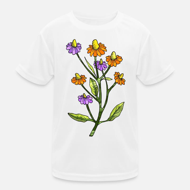 Blumen Kinder Funktions-T-Shirt