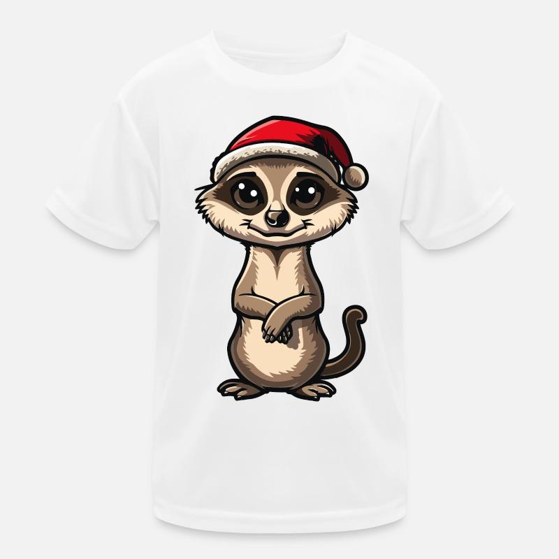 Erdmännchen Weihnachten Kinder Funktions-T-Shirt