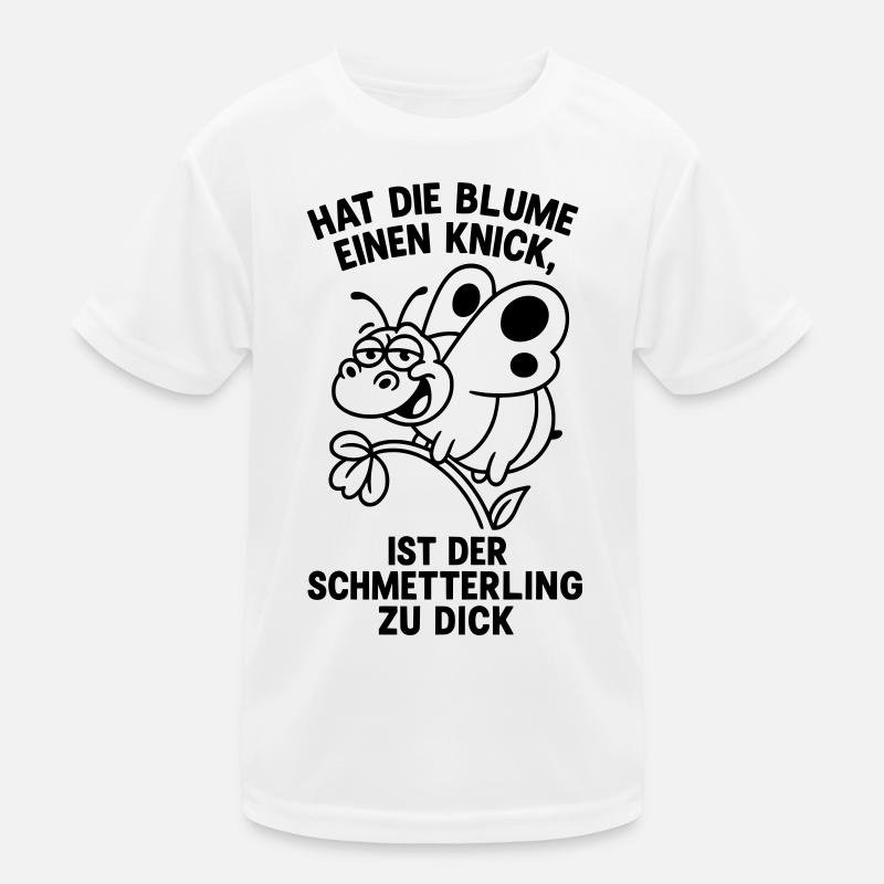 schmetterling zu dick spruch witzig Kinder Funktions-T-Shirt