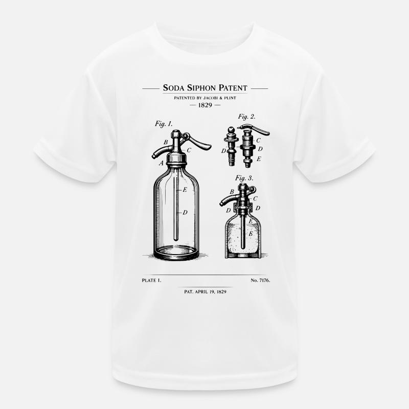 Design des Soda-Siphone-Bauplans Kinder Funktions-T-Shirt