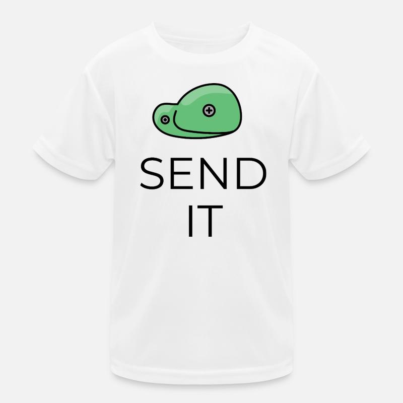 Send it - Boulder Design Kids Functional T-Shirt
