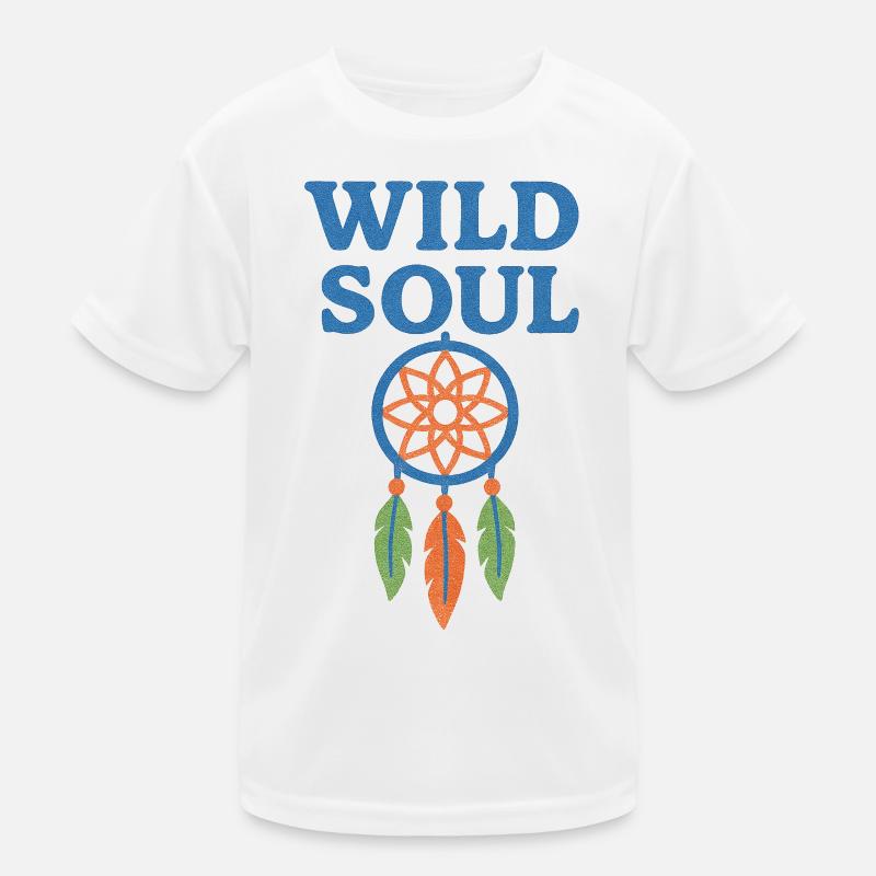 Wilde Seele Traumfänger Kinder Funktions-T-Shirt