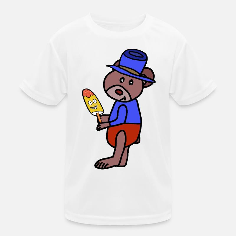 Bär Kinder Eis Teddys Teddybär Kind Kids Functional T-Shirt