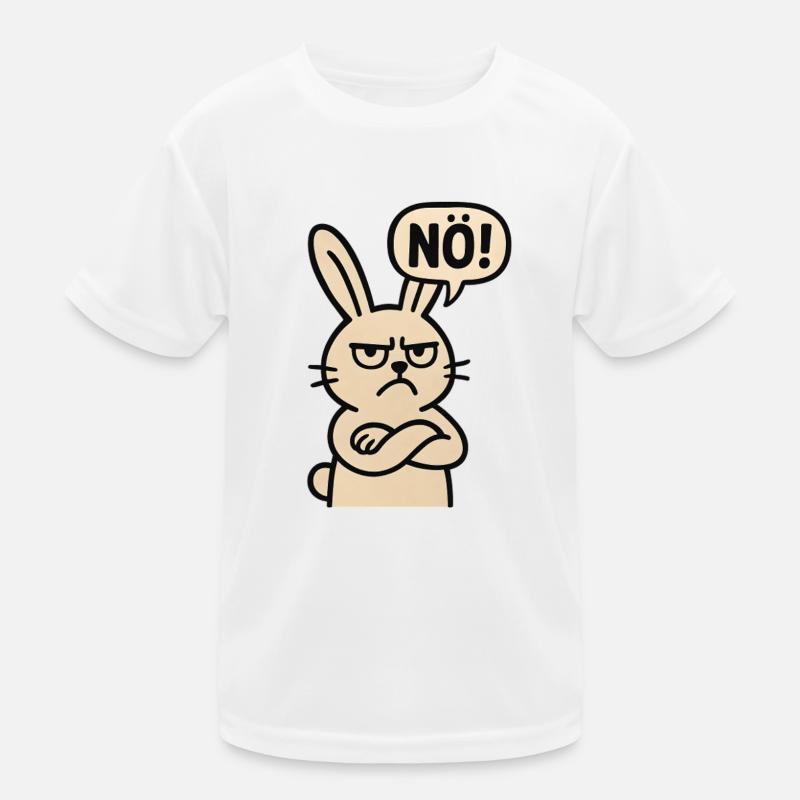 Déclaration Lapin Non Humour Juste Non T-shirt sport Enfant